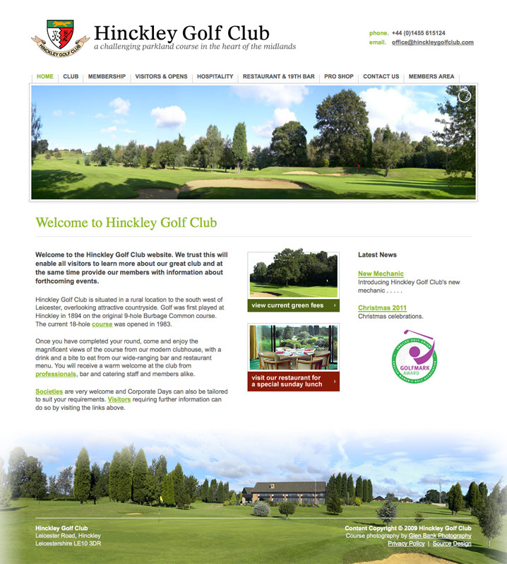 Hinckley Golf Club Screenshot