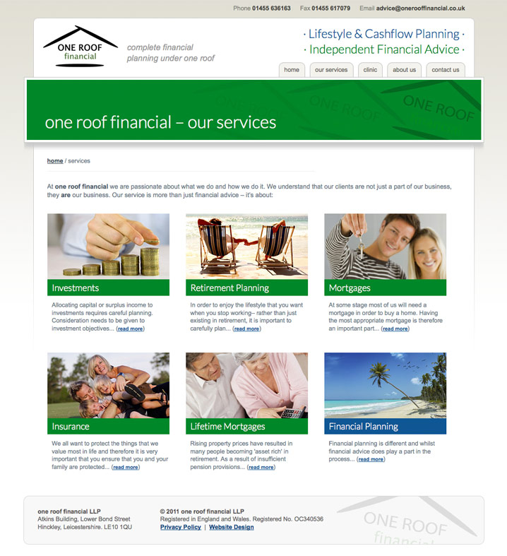 One Roof Financial Screenshot